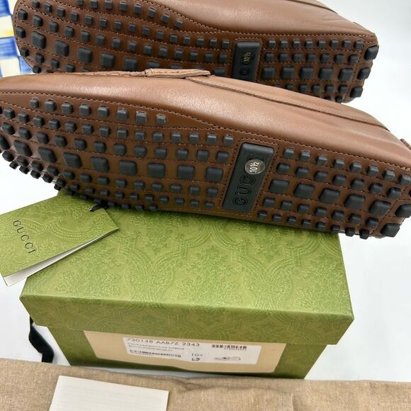 Men's Gucci Ayrton interlocking G loafers size 10.5 made in Italy - Picture 7 of 10